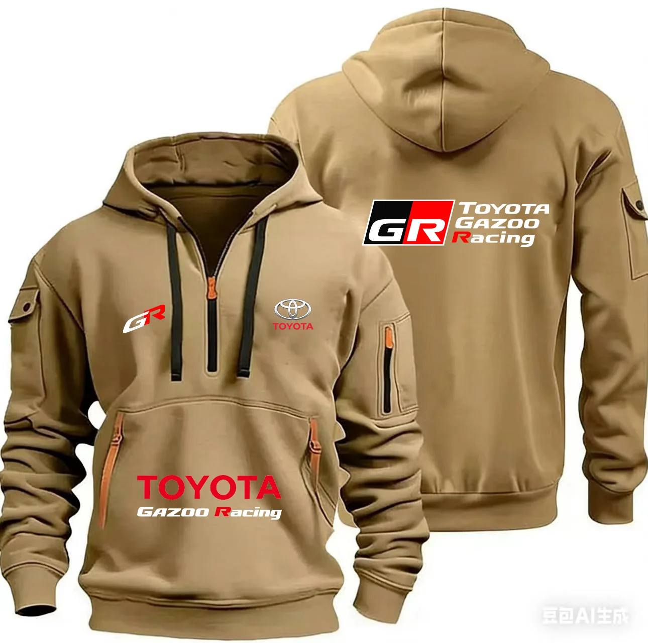 2026 Toyota GAZOO Racing Team Unisex Half-Zip Hooded Shirt Street