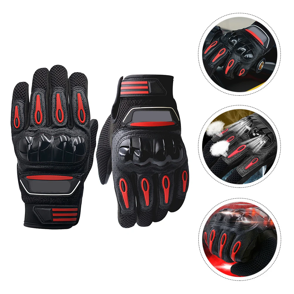 

Ridding Men Cycling Motorcycle Waterproof Silica Gel Comfortable XL Size Durable Fabric Microfiber Palm Wear resistant CE