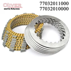 Motorcycle Clutch Friction Disc Plate Kit For KTM 250 EXC-F SX-F Six Days XC-F 77032011000 77032010000 HUSABERG FE250