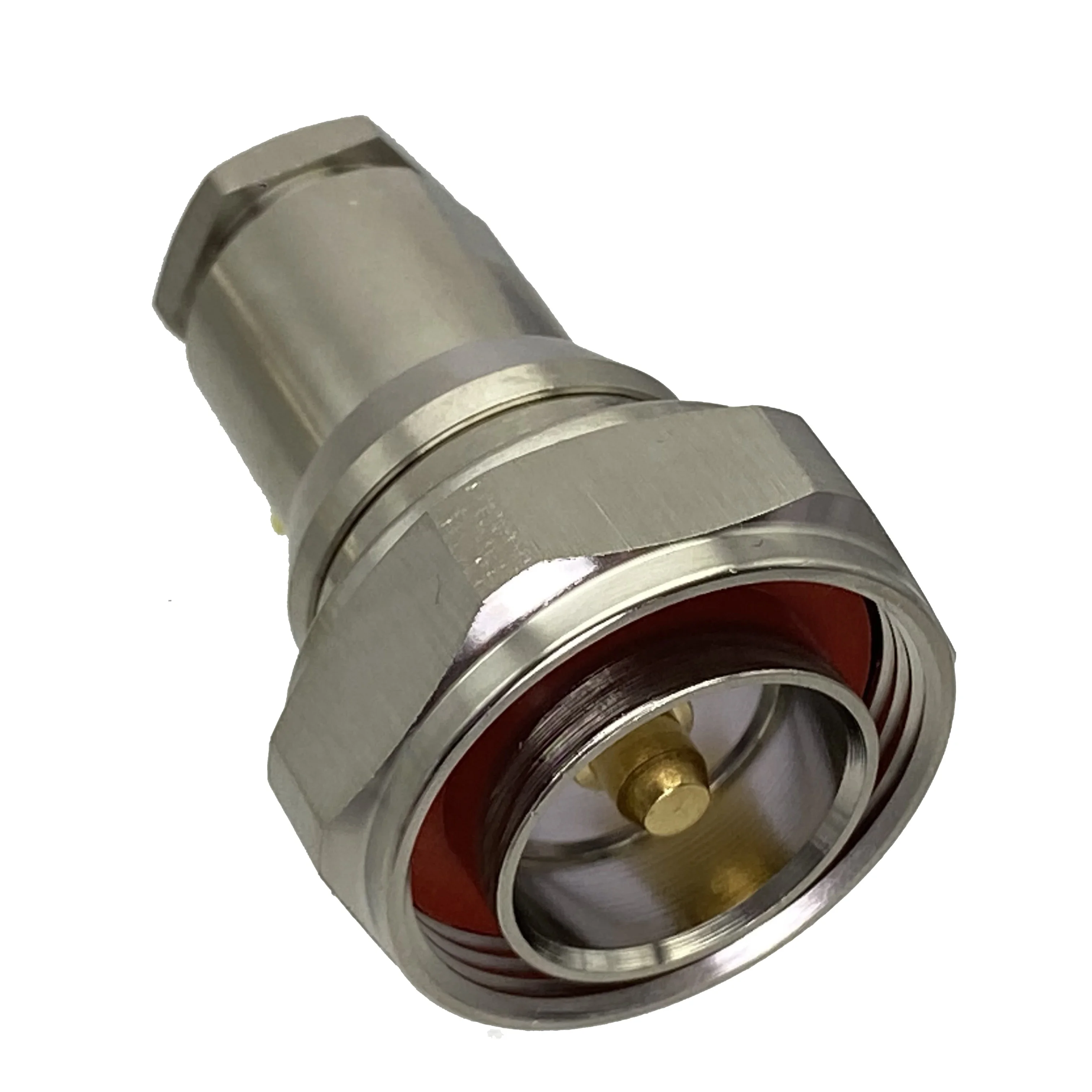 1pcs 7/16 DIN L29 Male Plug Connector Clamp RG8 LMR400 RG213 RG214 Cable RF Coaxial Brass 50ohm Straight New