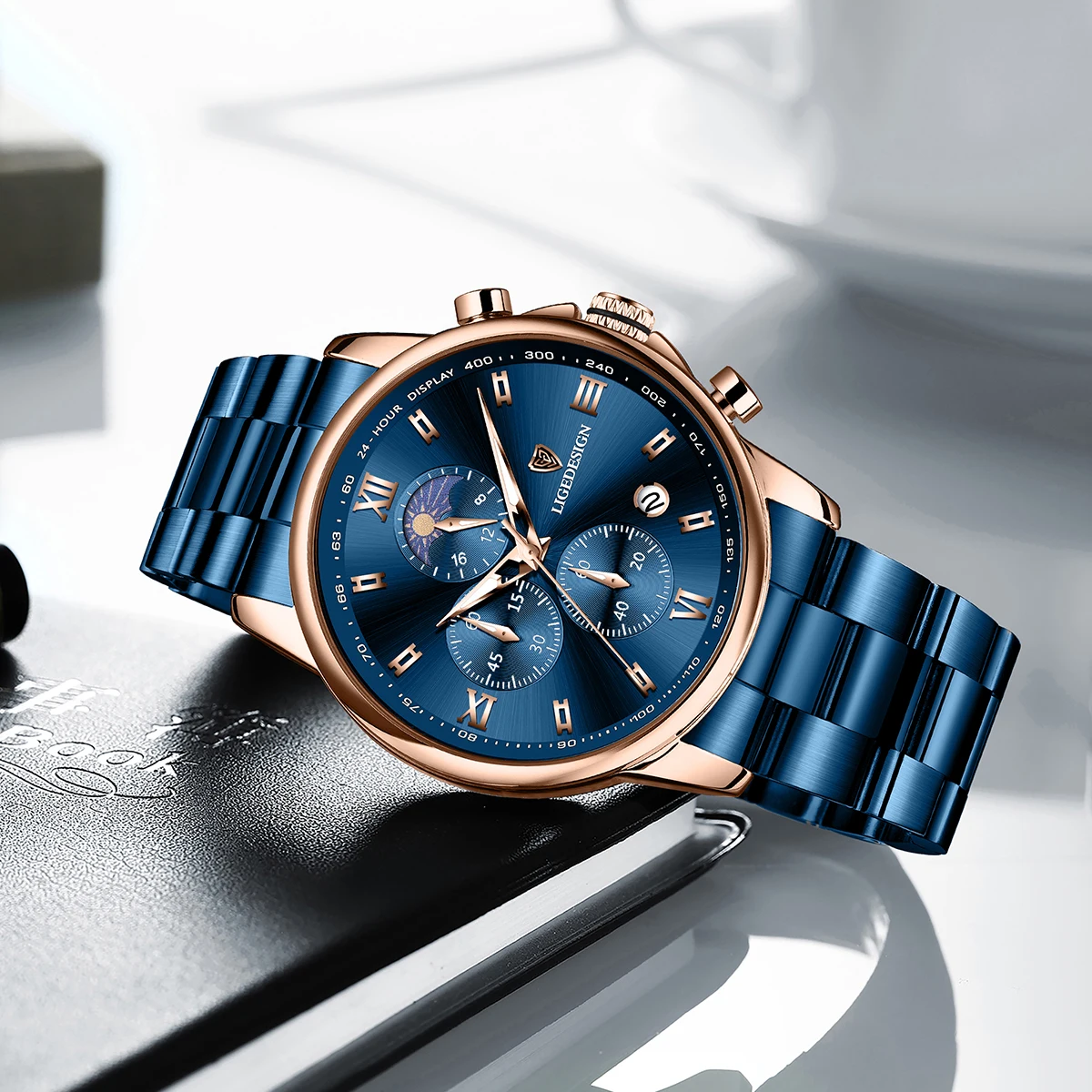 2025 ساعة رياضية جديدة للرجال العلامة التجارية الفاخرة ساعات رجالي الأعمال مقاوم للماء العسكرية كوارتز كرونوغراف ساعة اليد Montre أوم #2