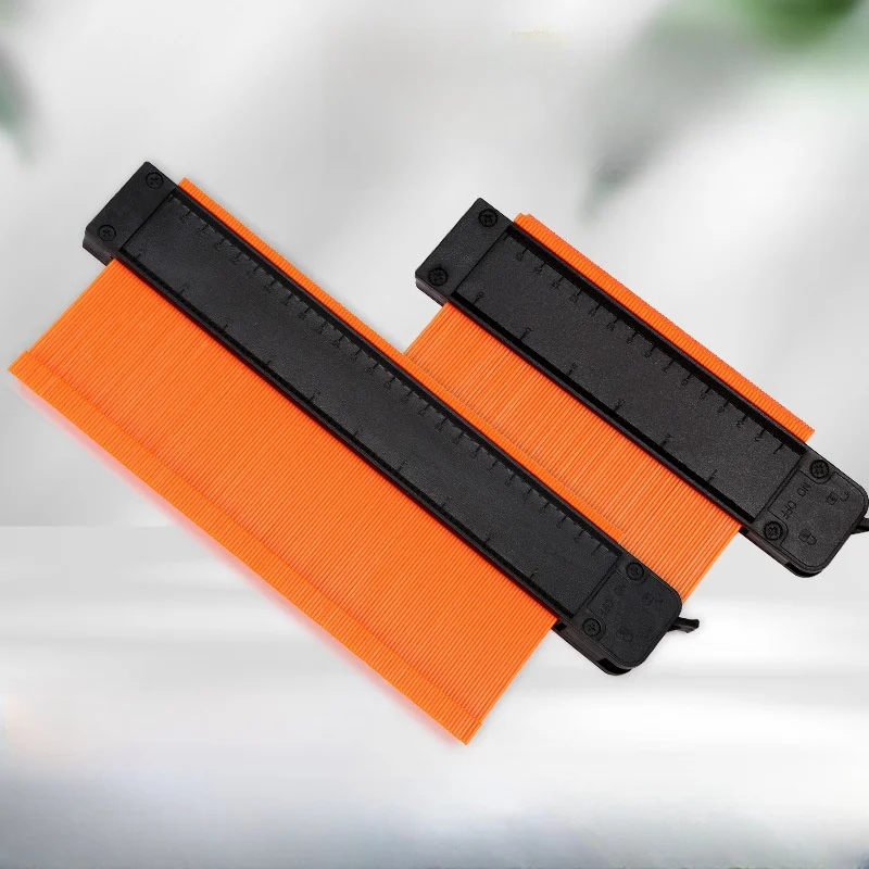 

ALLSOME 5 Inch 10 Inch Contour Gauge with Metal Lock Profile Gauge Irregular Shape Duplicator Tiling Laminate Tiles Marking Tool