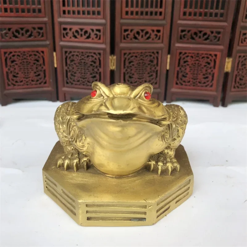 Brass gold toad ornaments three foot gold toad gossip toad shop opening gifts living room office gold cicada ornaments