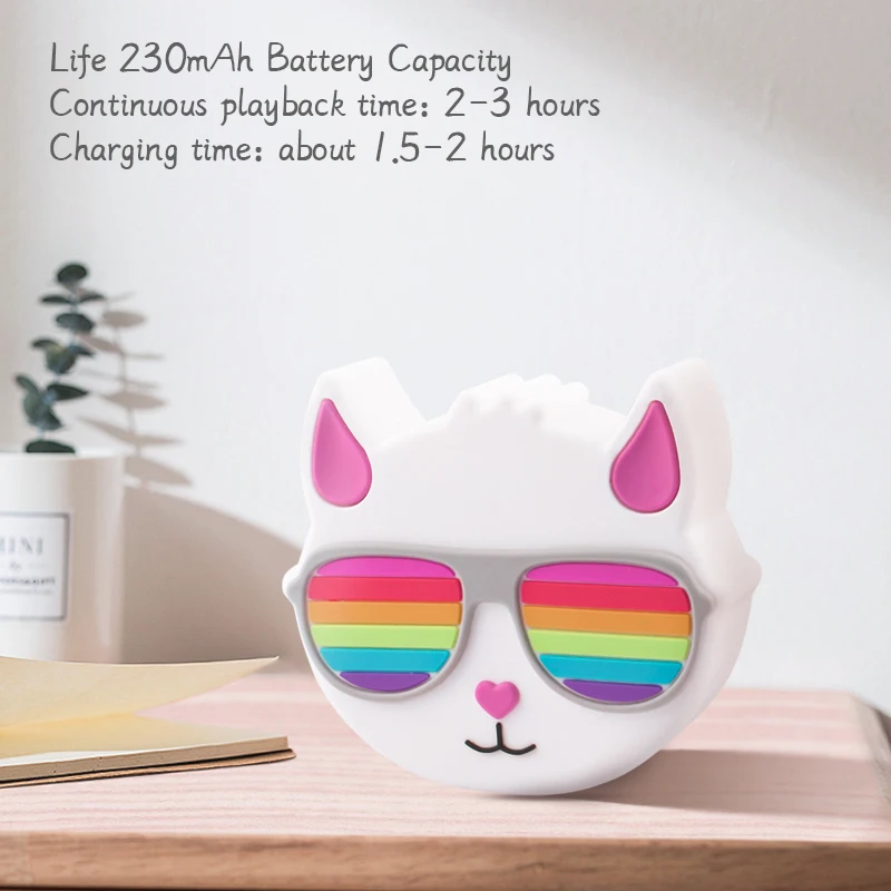 Cartoon Cat Animal Bluetooth Speaker Portable Mini Desktop Bluetooth Small Steel Gun Speaker Waterproof Dustproof Radio Call