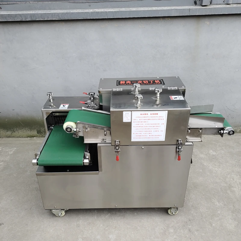 3000W Commercial Industry Fresh Meat Dicer Machine High Efficiency Meat Processing Equipment Fresh Meat Strip Cutter