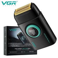 VGR Hair Trimmer Professional Shaver Cordless Beard Trimmer 9000 RPM Electric Face Shaver Metal Shaving Machine for Men V-378