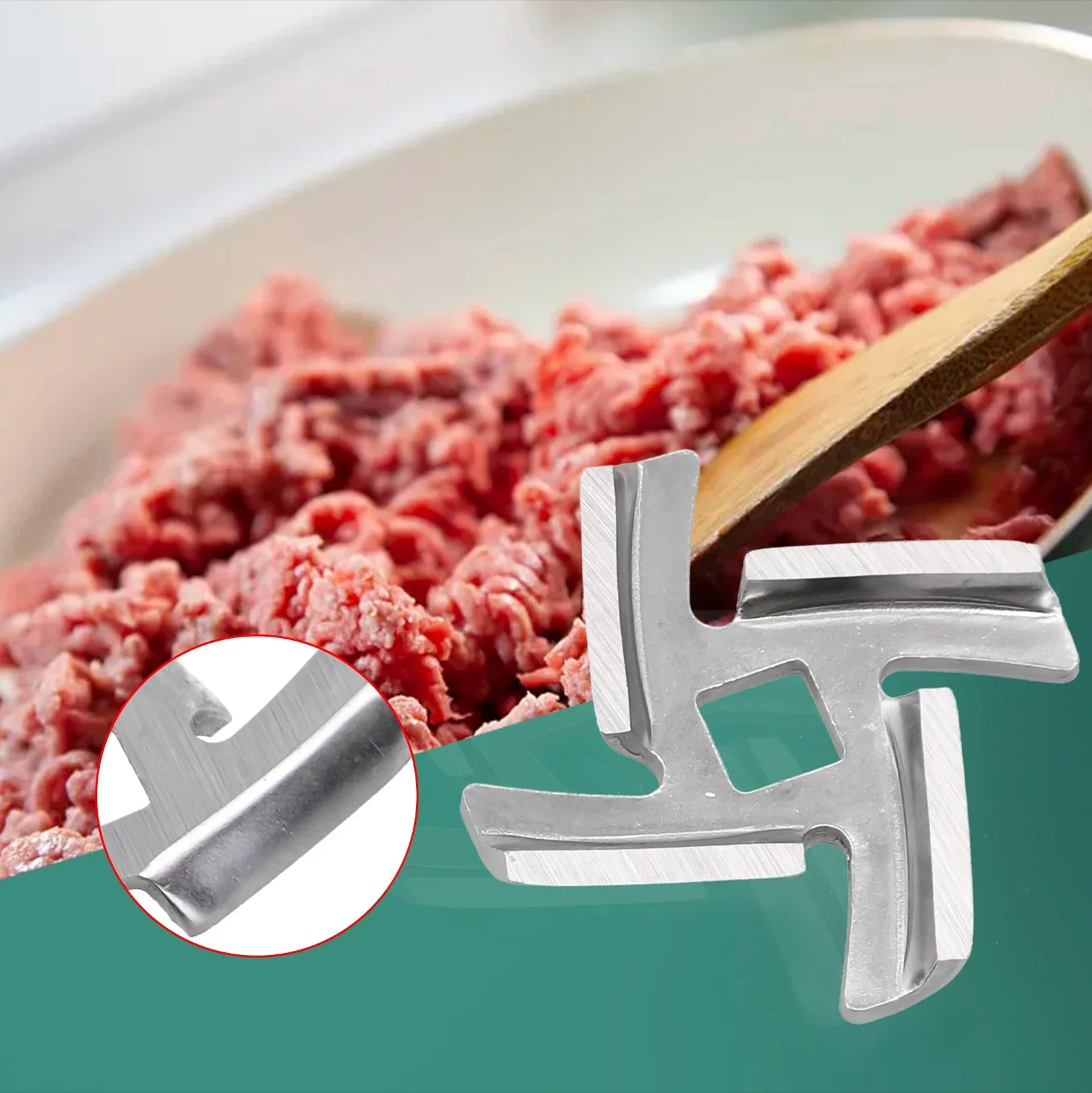 Meat Grinder Blade For MGB Series Meat Grinder And Home Use Meat Grinder With 55mm Meat Output For Caliber 48mm Inner Hole:8mm
