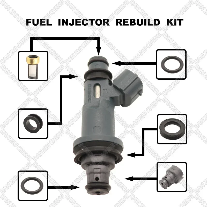 

Fuel Injectors Seals O-Ring Repair Filters for 1997-04 Toyota Models & Lexus RX300 ES300 3L V6 23250-20020/0A010 23209-20020