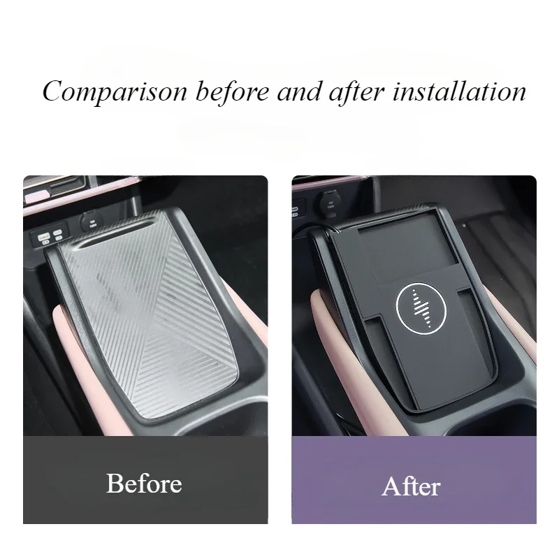 For BYD Seagull Car Wireless Charging Module Low-end Upgrade Mat15W Charger Silicone Pad Modification Auto Interior Accessories