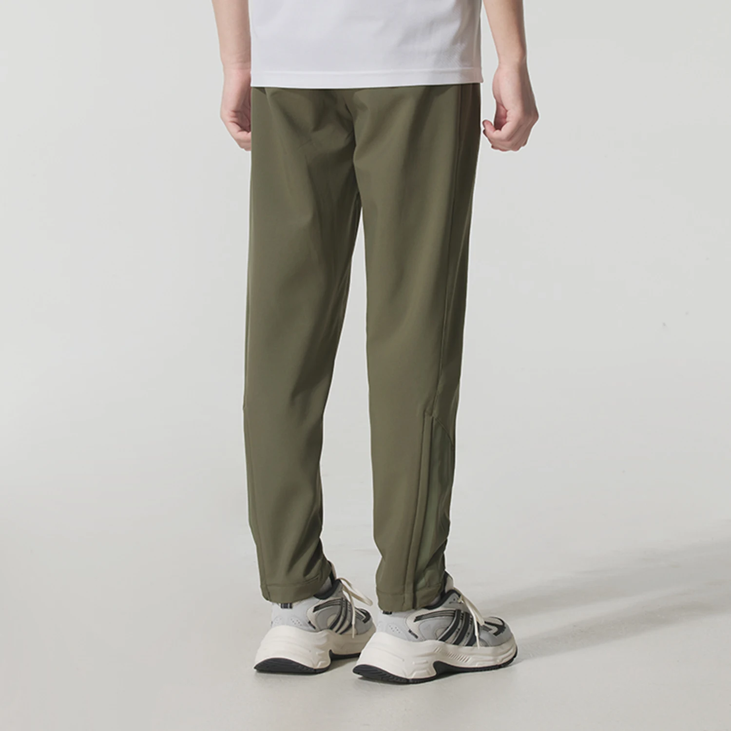 Adidas genuine winter men's loose and simple woven and velvet pants KA1299