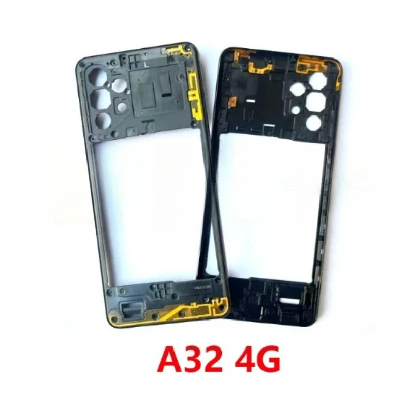 A325 A326 Replacement For Samsung A32 4G 5G Middle Frame Housing Board LCD Faceplate Bezel Replace Repair Parts + Side Buttons