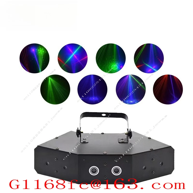 Voice-controlled Six-eye Fan Pattern Light, Ballroom Light, Multi-functional Stage Light