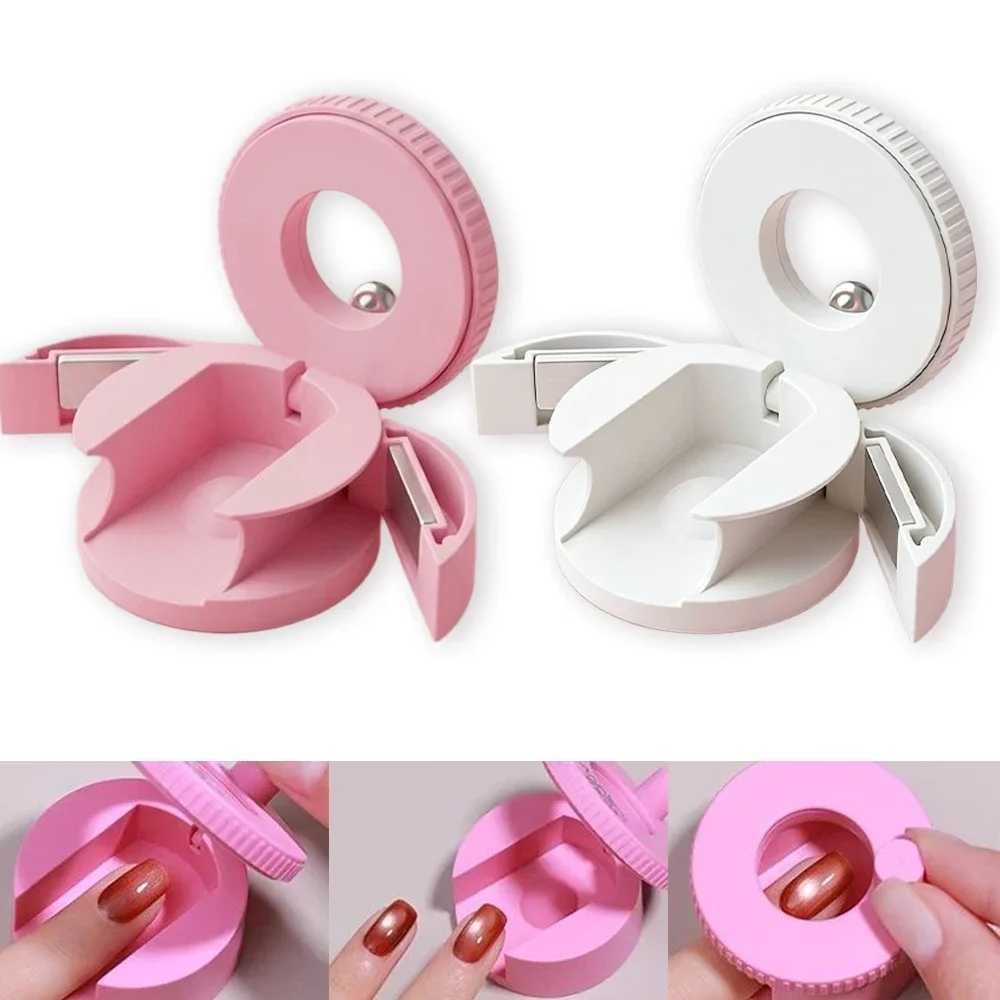 Automatischer Katzenaugen-Nagelmagnet, superstarker rotierender Magnet für French Manicure, Gel-Lack, Glasperlenmagnet, DIY-Nagelkunstwerkzeug für Anfänger – Detail 10