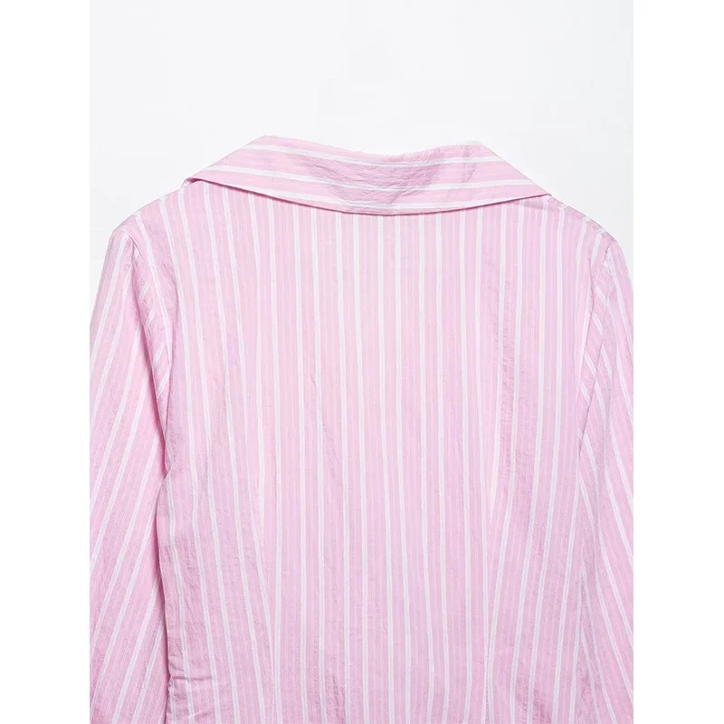 Nowa moda damska Seksowne sukienki w paski w jednolitym kolorze Sukienka z długim rękawem w stylu plażowym Kobiece eleganckie sukienki imprezowe