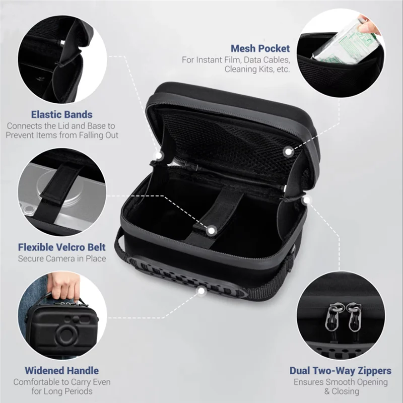 High Quality-Durable Camera Storage Bag For Fuji Instax Mini EVO, Sony A6700, Canon Models More Ideal For Photographers