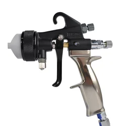 High quality double nozzle(dual-head) spray gun chrome painting solution PE spray gun two component spray gun Paint Spray Gun