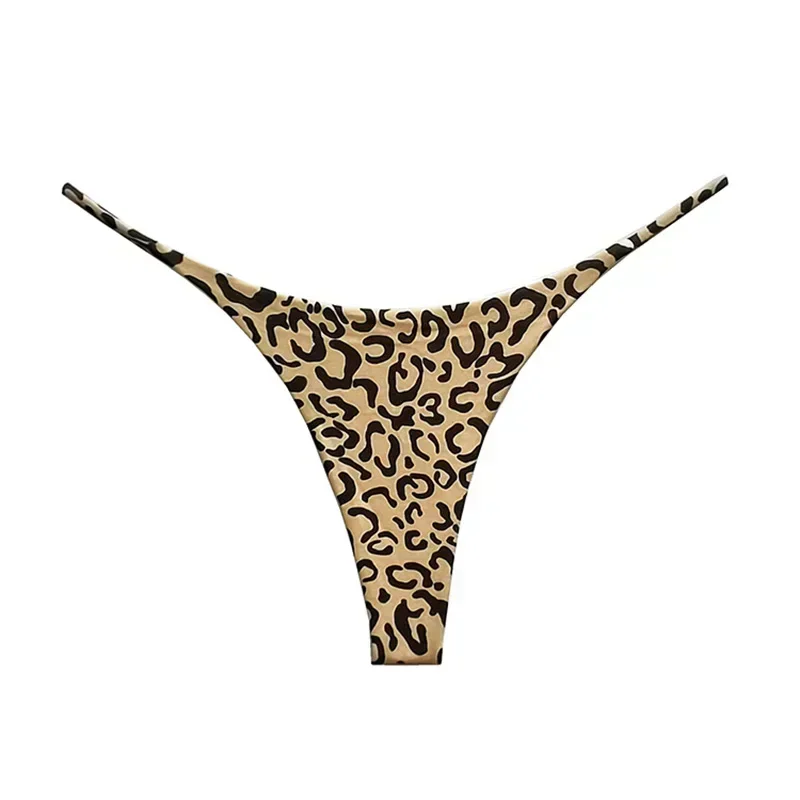 Cotton Leopard G String Women Panties Sexy Briefs Thong Low Waist T-back Bikini Underwear Seamless Female Lingerie Size S-XXL