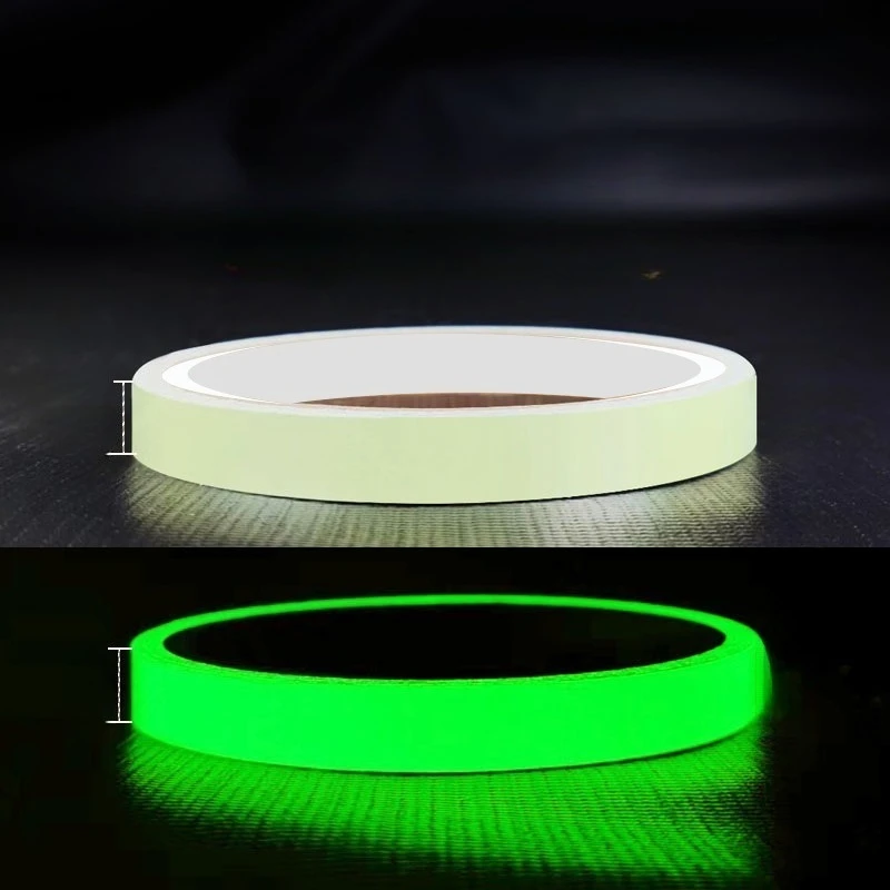 1pcs 5cm*5M Luminous Tape Warning Ground Light Storage Fluorescent Tape High Adhesive Waterproof Staircase Step Stickers