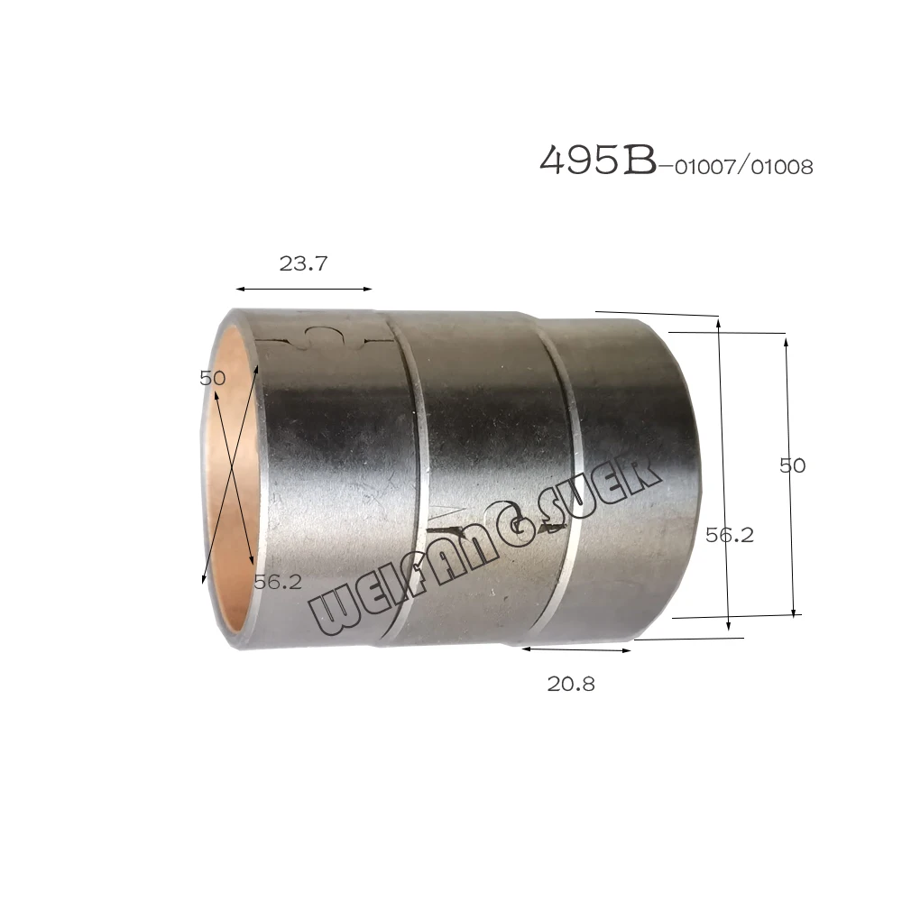 NA485BPG-0110 490B-01007 490B-01008 / 490B-01007A 490B-01008A / 490B-01007, Camshaft bushings for Xinchai NC485BPG / 490B / 495B