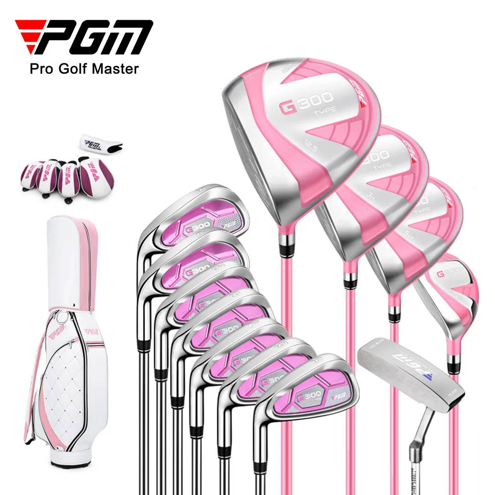 

PGM Golf Clubs Women's Left Glove Titanium Alloy 1-wood Complete Set of 12 Pieces with Head Cover