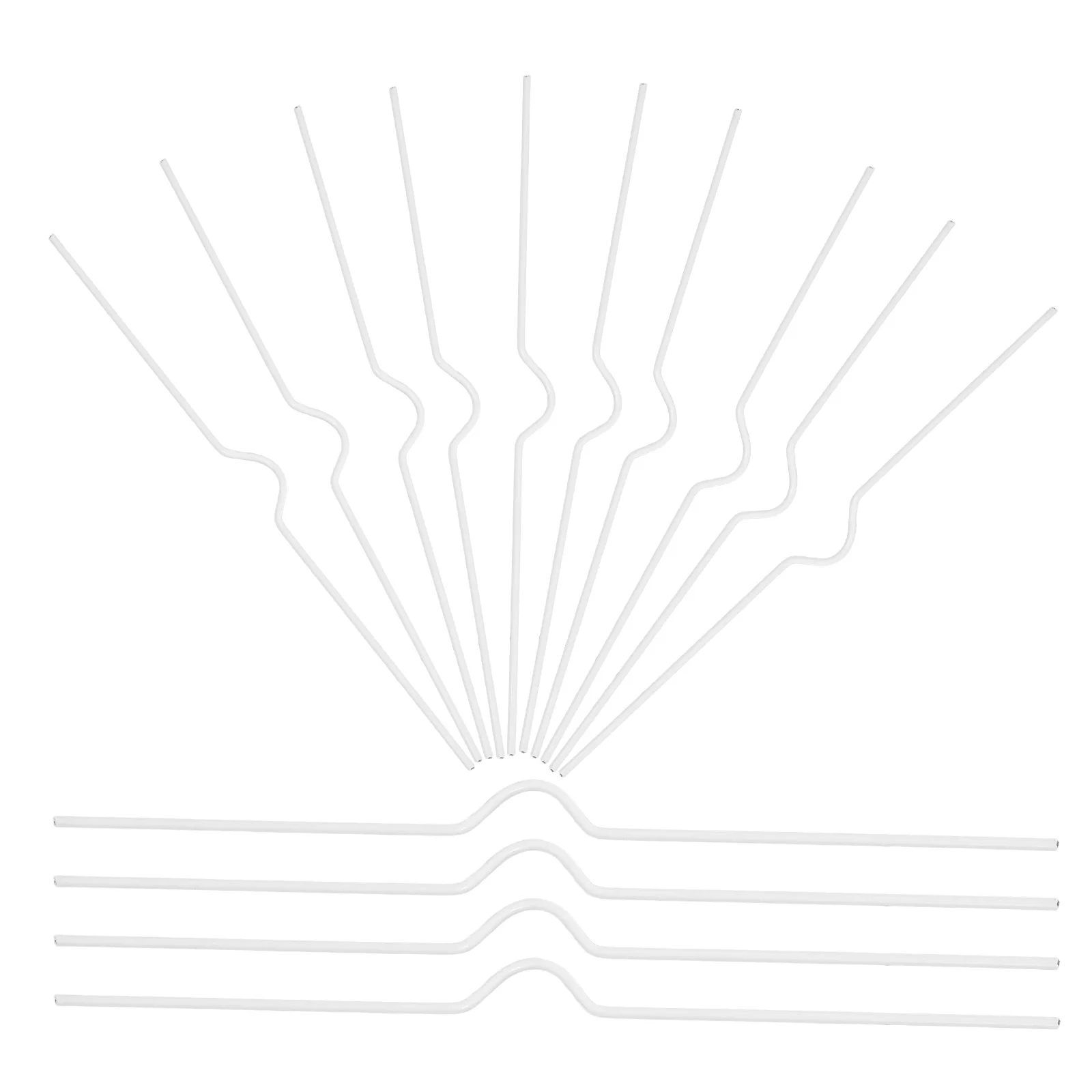 

100 Pcs Calendar Iron Hooks White 20CM Hanging for Calendars Notebooks Posters Banners Sturdy Support