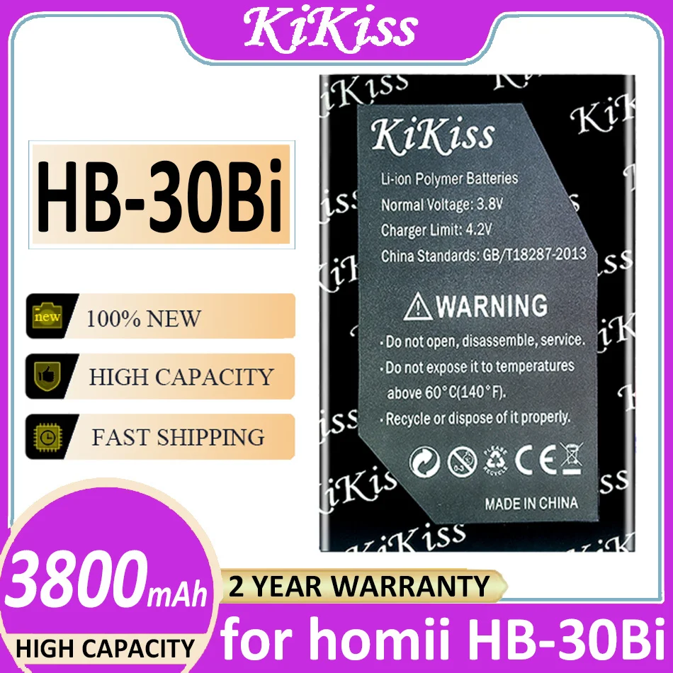 

Battery 3800mAh for homii HB-30Bi Mobile Phone Bateria