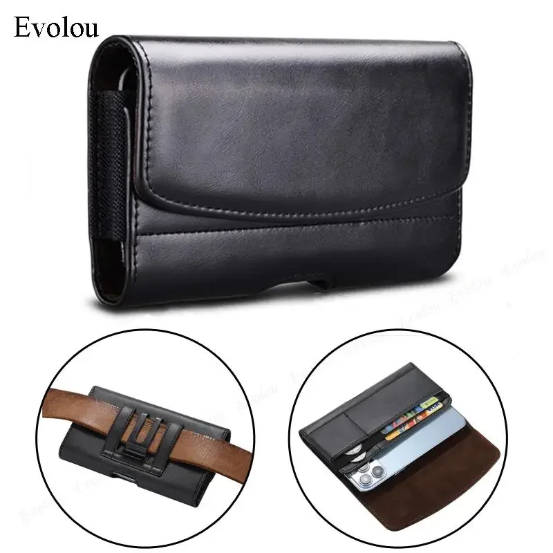 Magnetic Flip Belt Clip Leather Pouch For OPPO Realme 13 4G 12X 12 Pro Plus 11X 10 Multifunction card slot Holster Waist Bag