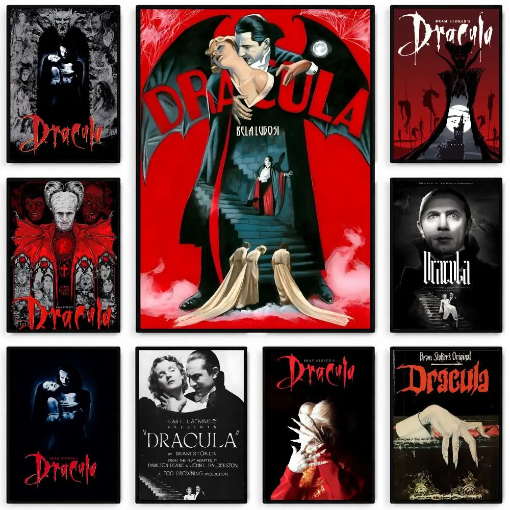 Movie Dracula Poster Waterproof Self-adhesive Stickers, Coffee Dorm Bedroom Wall Decals, Gift