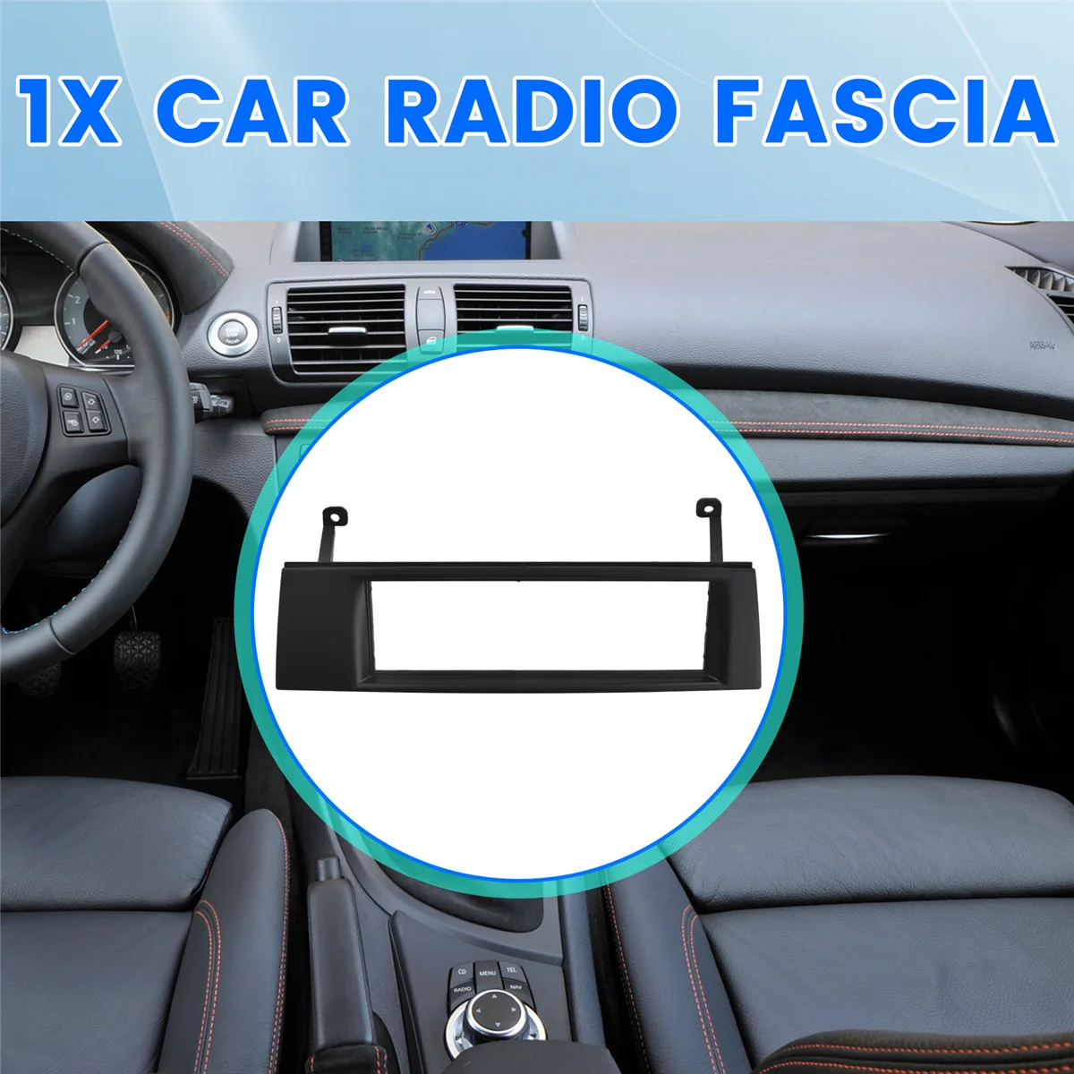 Car Accessories Single Din Car Fascia Radio Panel for BMW 1 Series (E87/81/82/88