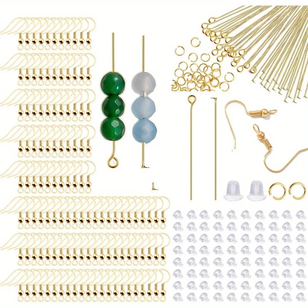 800Pcs Hypoallergenic Earring Hooks for DIY Jewelry Making Earring Findings Supplies