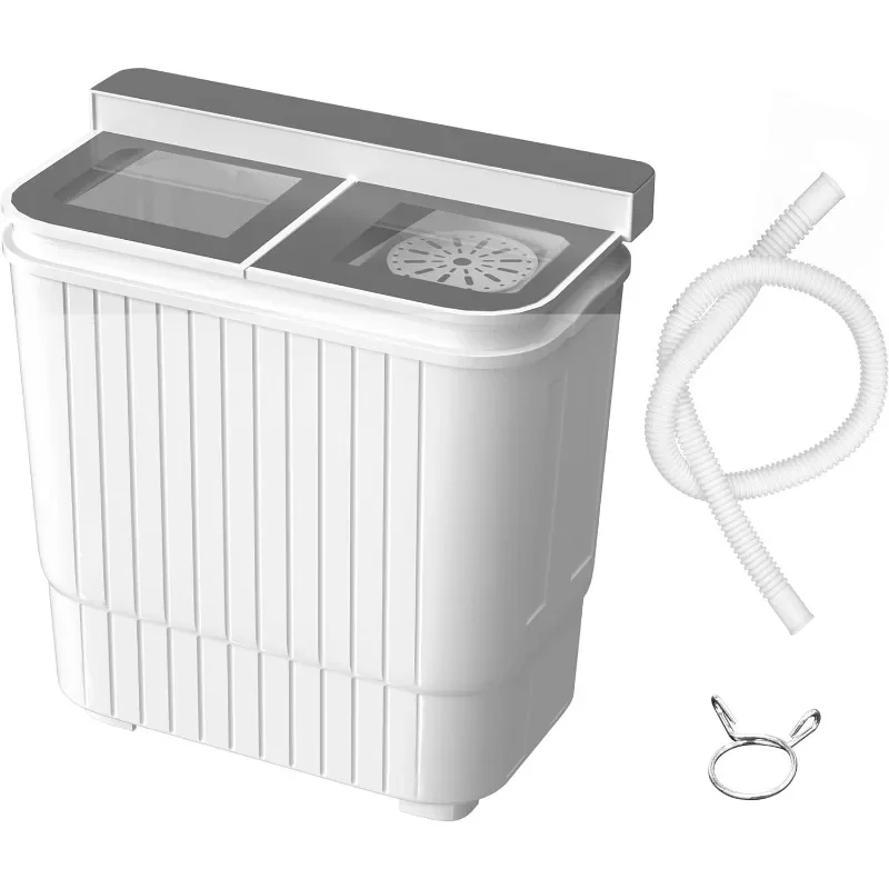 INTERGREAT Portable Washing Machine, 22 lbs Mini Small Washer Machine Combo with Spin Dryer