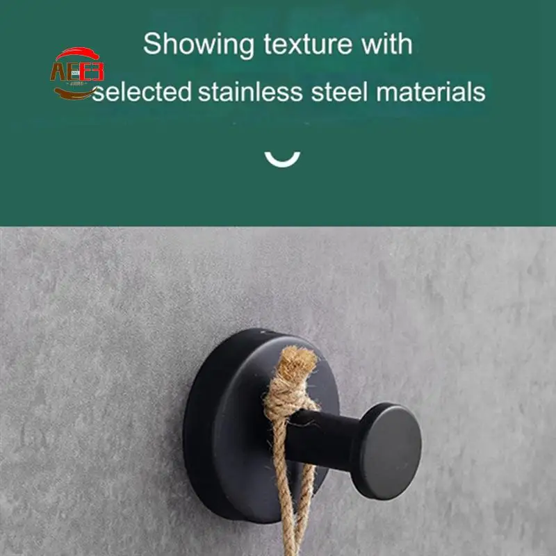 

AEE3-одинарный крючок из нержавеющей стали для отеля, ванной комнаты, туалета, дырокола, крючок для пальто, крючок для пальто