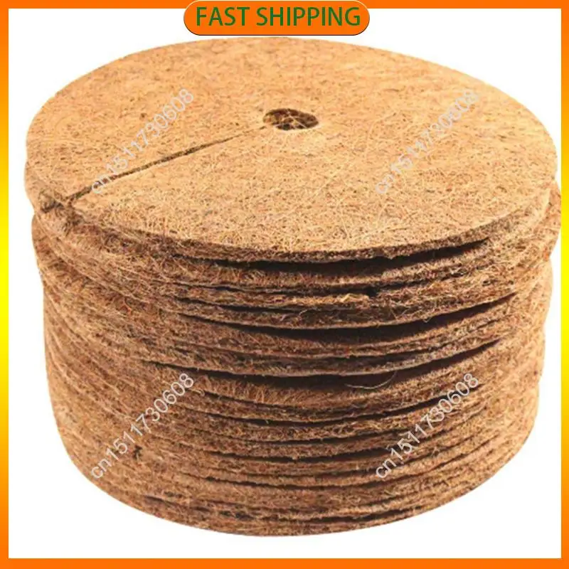 

Buy Now 16Pcs Coconut Fiber Tree Ring Mulch Mat 11.8 Inch Mulch Ring Plant Protectors Mat For Indoor Outdoor Plants