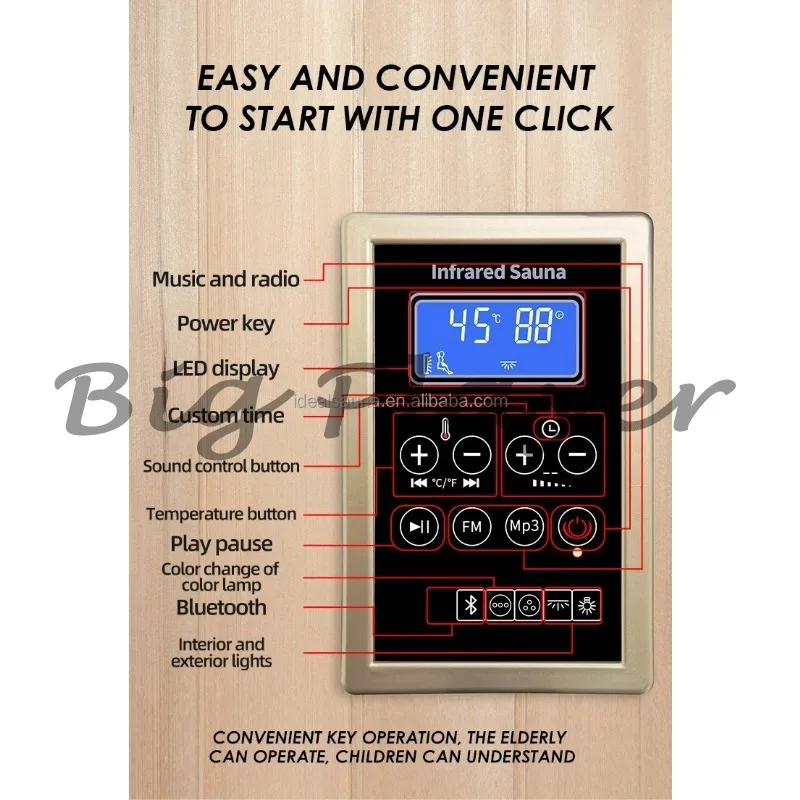 لوحة تحكم ساونا بالأشعة تحت الحمراء وصندوق التحكم #5