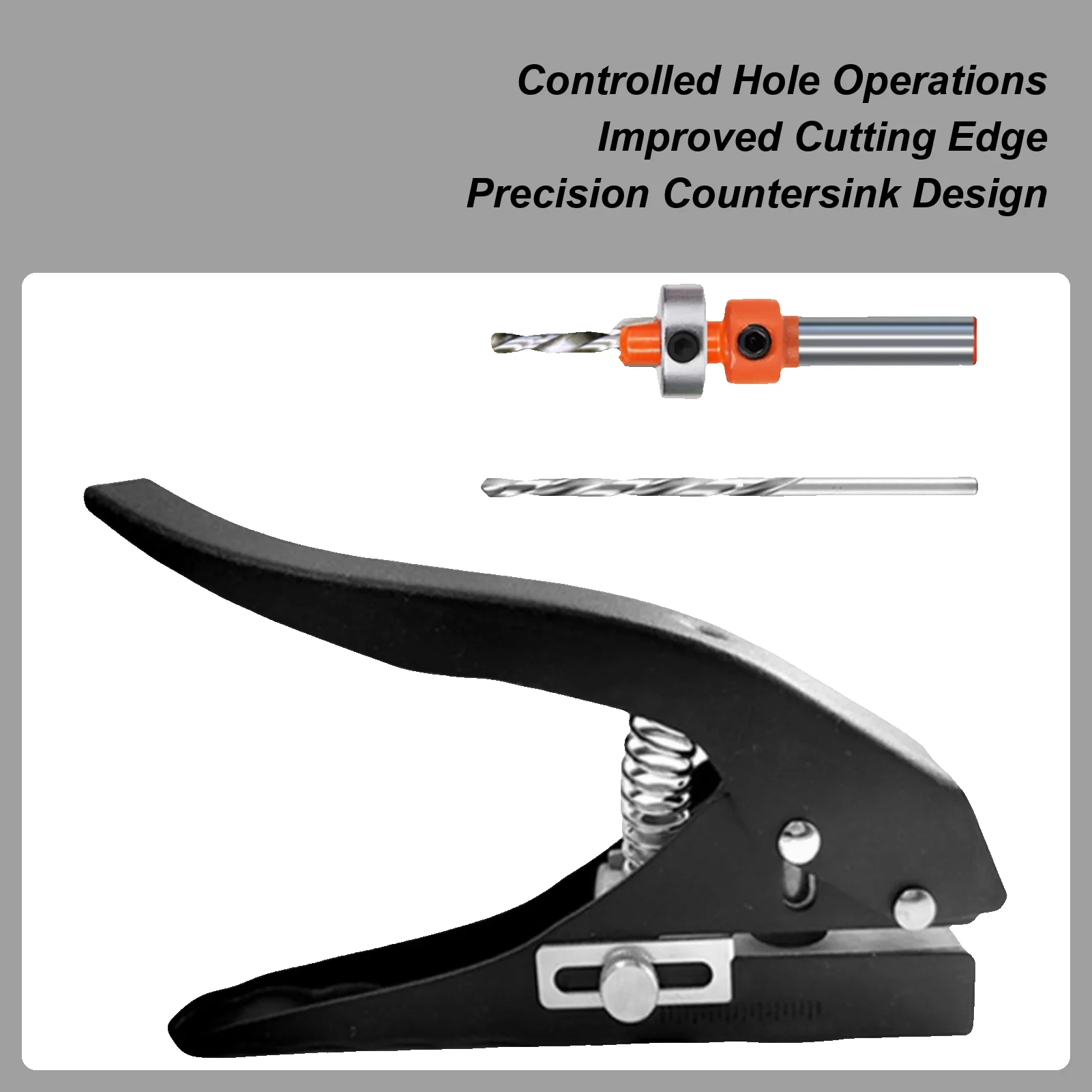 Hole Punch Portable Hand Held Paper Punch Handheld Repair Craft Tool For Scrapbook Tags Paper Cardboard Thin PVC Sheets Label