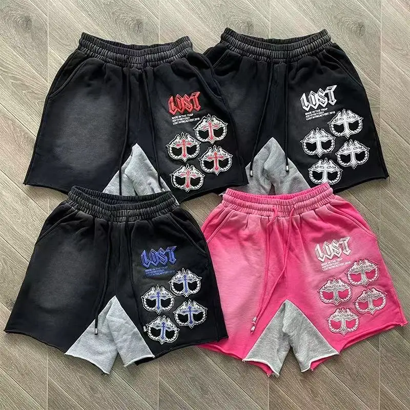 

Шорты Lost Intricacy, повседневные женские спортивные шорты высокого качества со стразами, мужские баскетбольные шорты