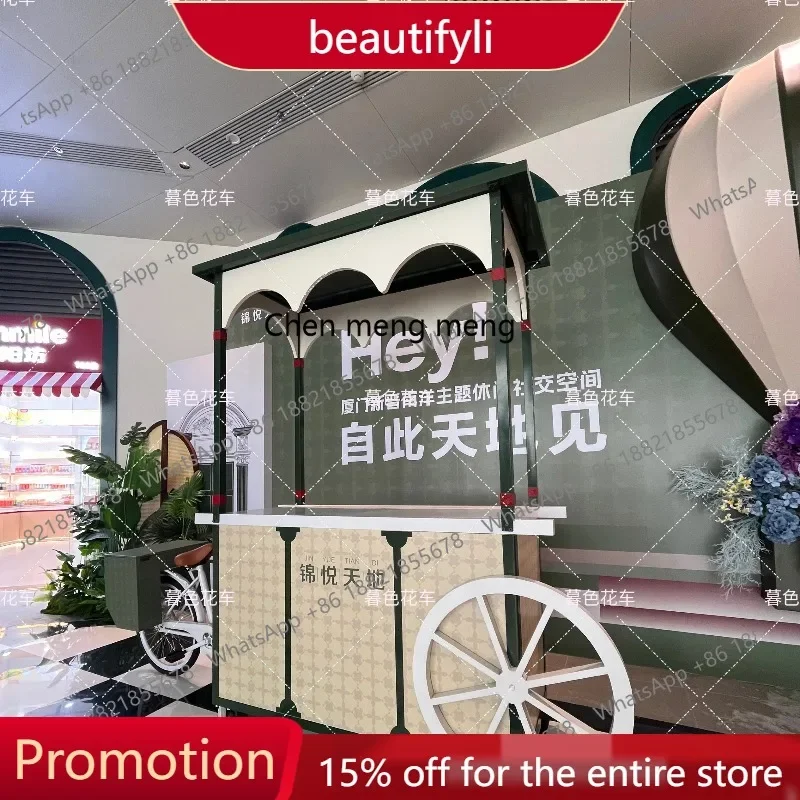 

Q181 Night market riding snack car outdoor upside down donkey stall dining car three-wheeled sales booth car