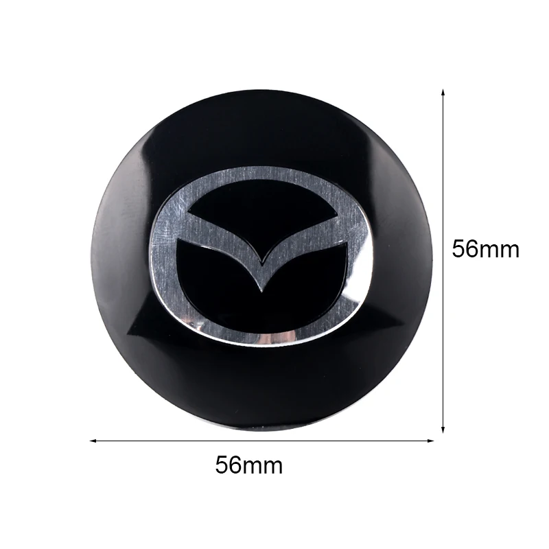 4pcs 60mm Car Wheel Center Hub Caps Cover Badge Stickers Auto Accessories For mazda Axela Atenza CX-3 CX-5 CX-8 MS demio MPS 3 6