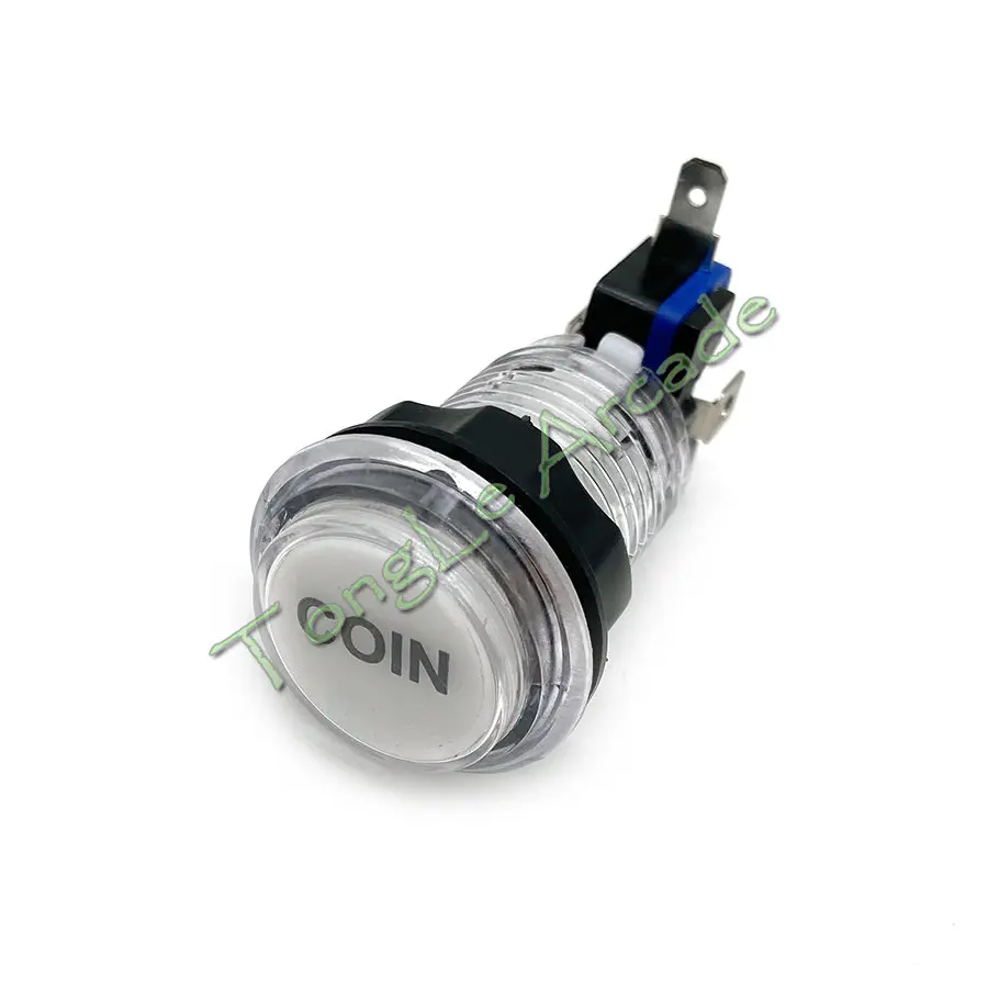 Transparent Push Button LED Lamp, RGB Colorful, Arcade Fighting Video Game Machine, Pandora Box, 28mm, 12V, 5V, 1Pc