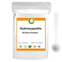 Hydroxyapatita Nano Powder, Food Grade, usando para creme dental, 100% puro, 60