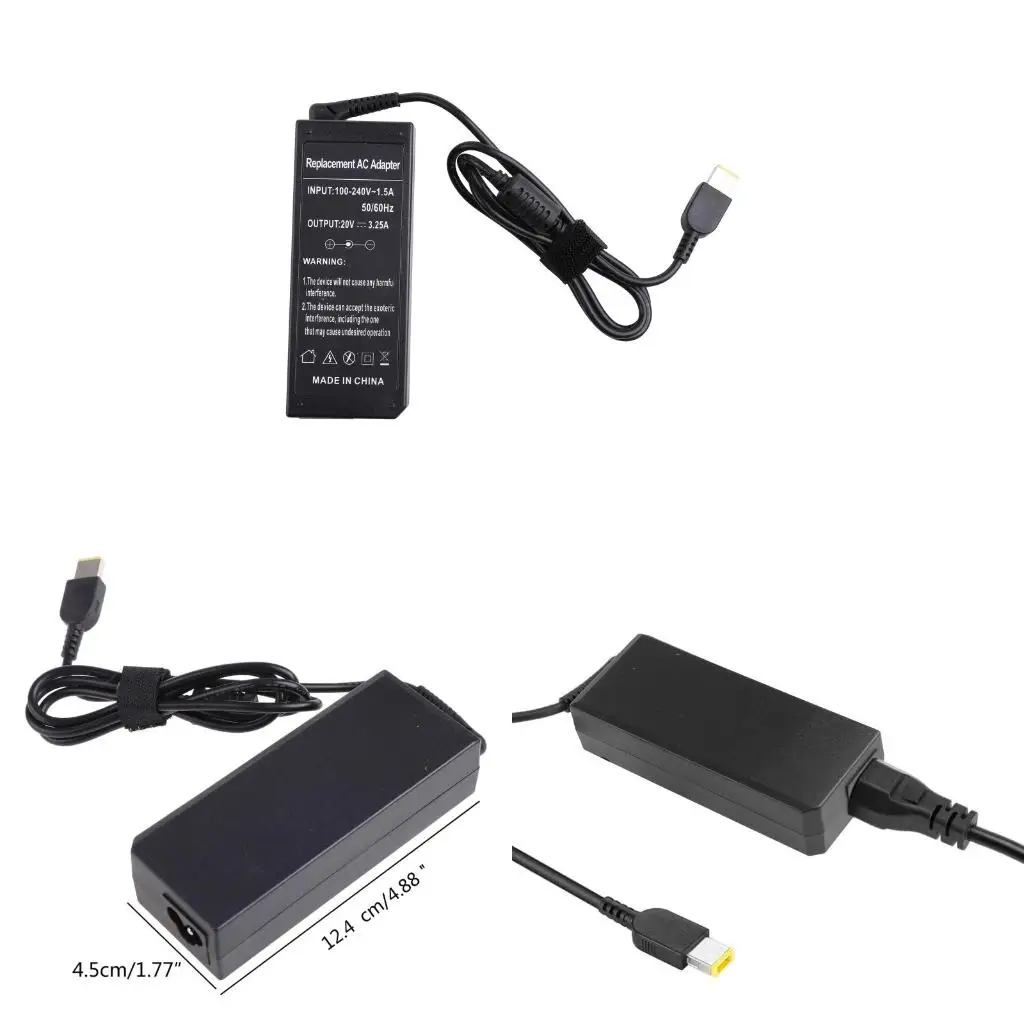 Laptop Power Adapter for X1 Carbon E431 E531 S431 T440s T440 X230s X240 Notebook Power Supply 20V 3.25A
