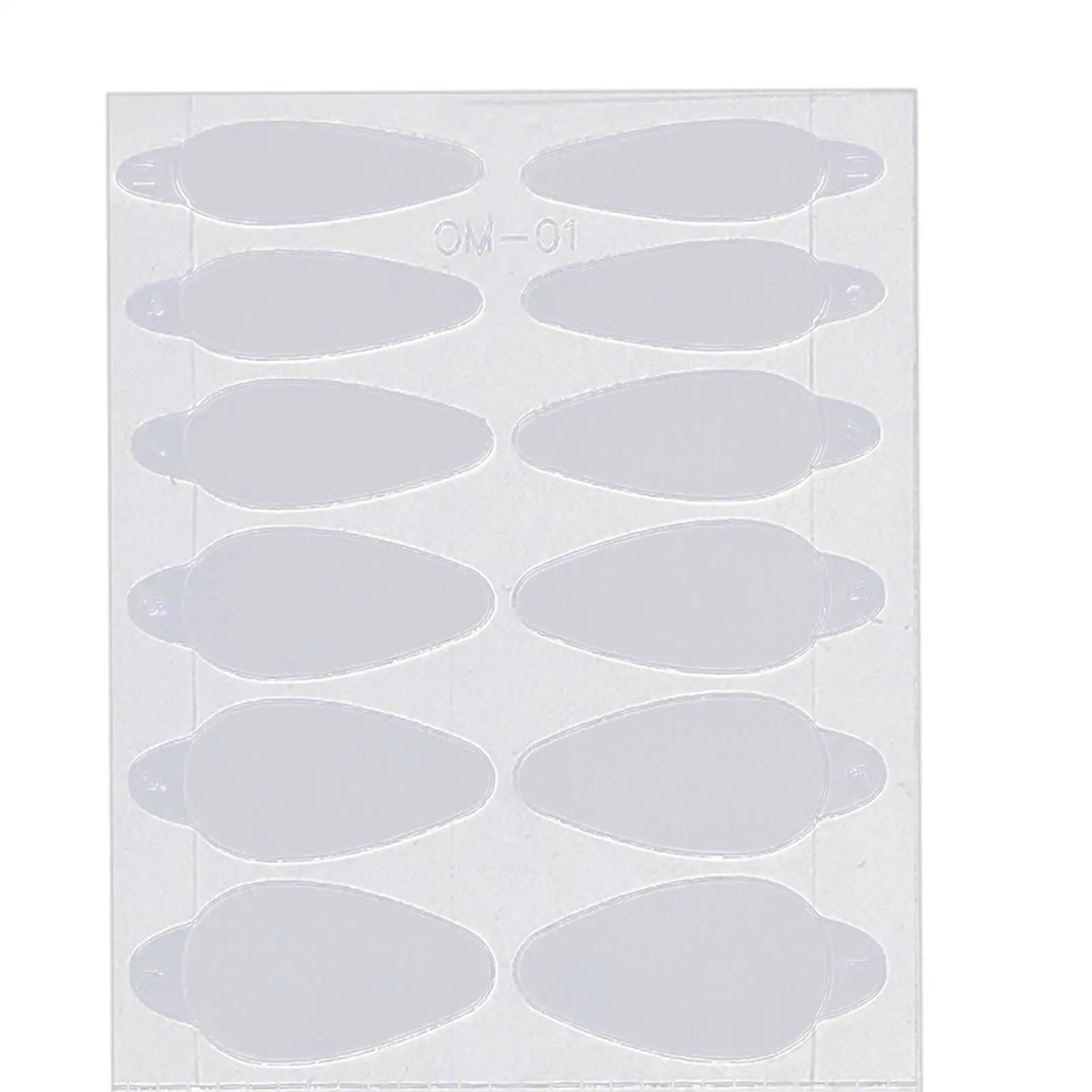 Nail Art Stickers Inner Mold Patch Acrylic Forms for Salon Use and DIY Nail Tip Extension Decoration System
