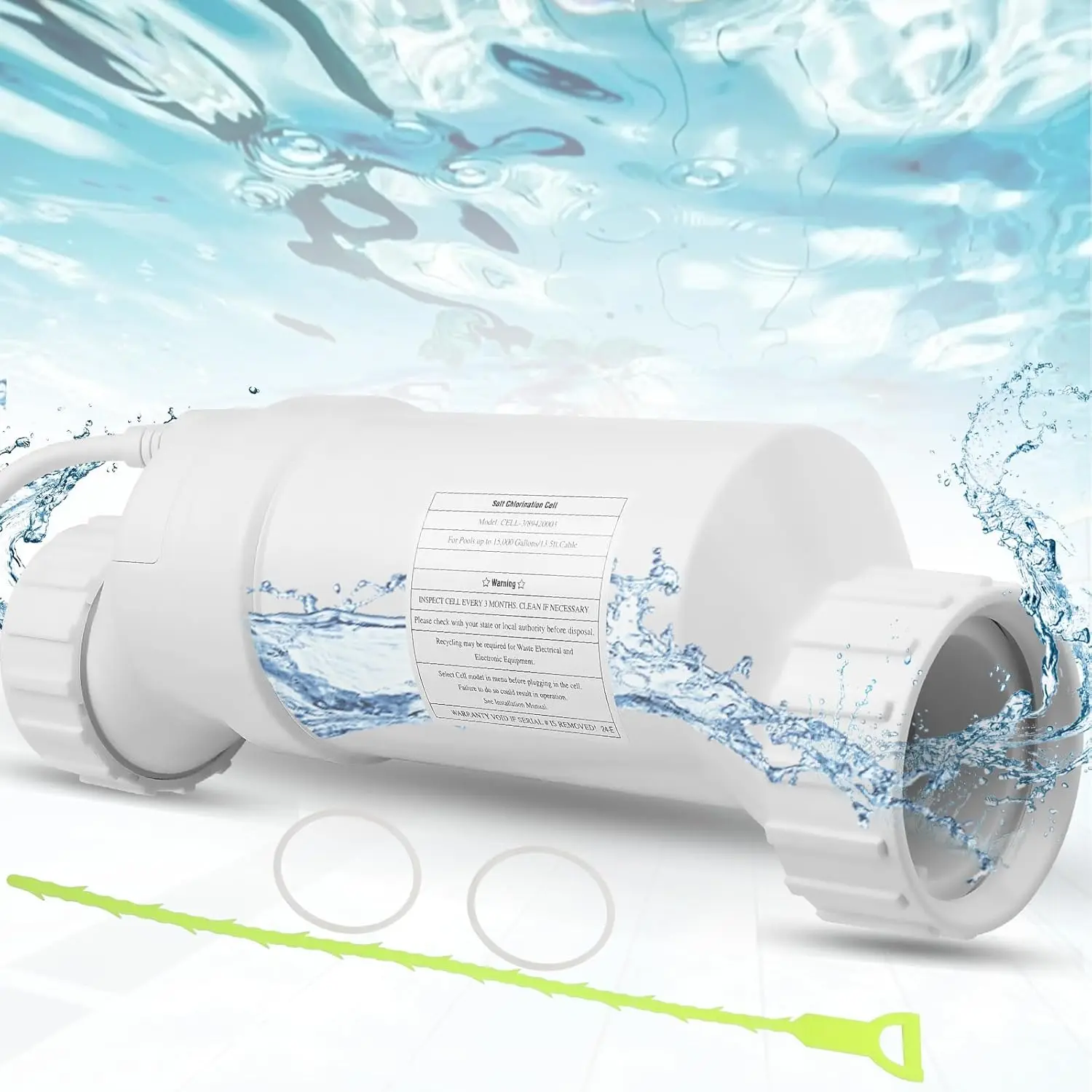 2 Years Warranty T-CELL-9 Replacement Salt Chlorinator Cell TurboCell T9 for 25000 Gallon Swimming Pools