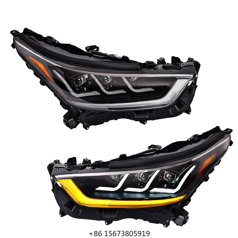 

for Higher Headlamp 2022 Car Accessories 3 Lens Head Lights Upgrade LED Headlights Front Lights Lamps