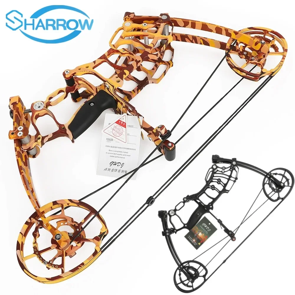 

30-70lbs Archery Compound Bow Steel Ball and Arrows Dual-Purpose Bow Outdoor Shooting Sport Short Axis Bow Hunting Accessories