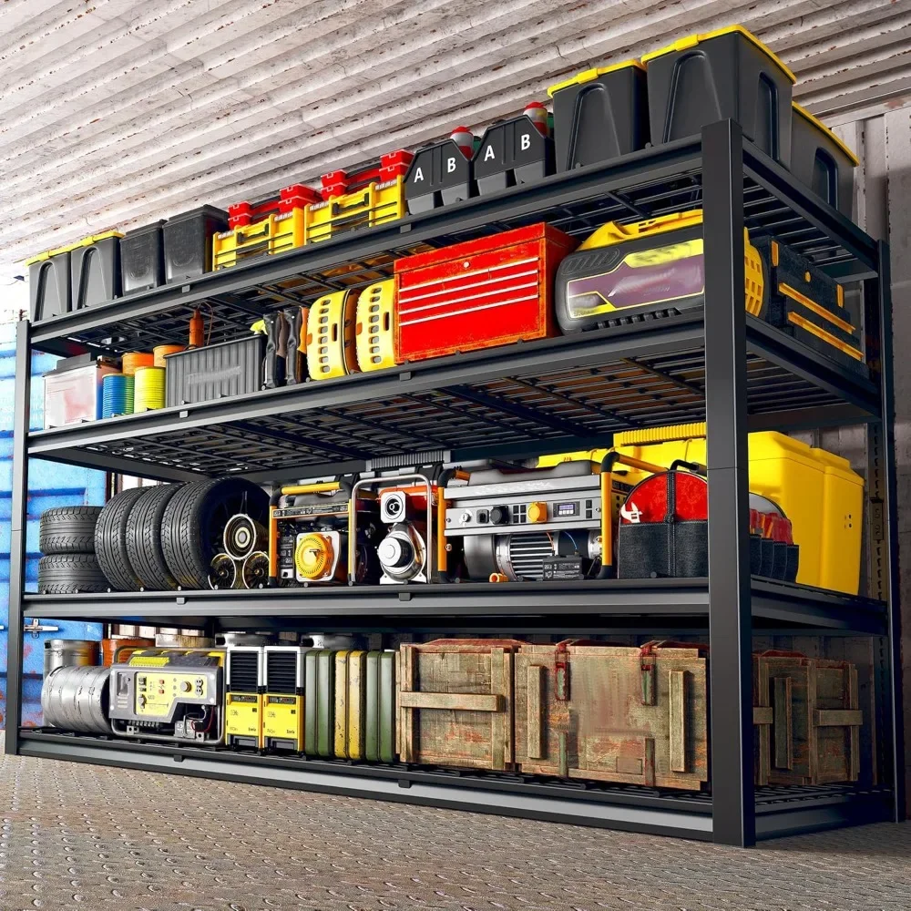 

Garage Shelving Heavy Duty Storage Shelves 2500 LBS Commercial Metal Shelving Units and Storage Rack Shelf for Garage Warehouse