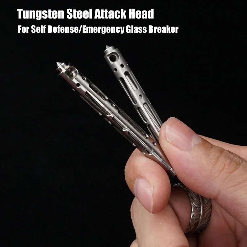 Mini Self Defense Titanium TC4 Tactical Pen Pocket Business Writing Pen Collection Pen Outdoor EDC Tool Keychain