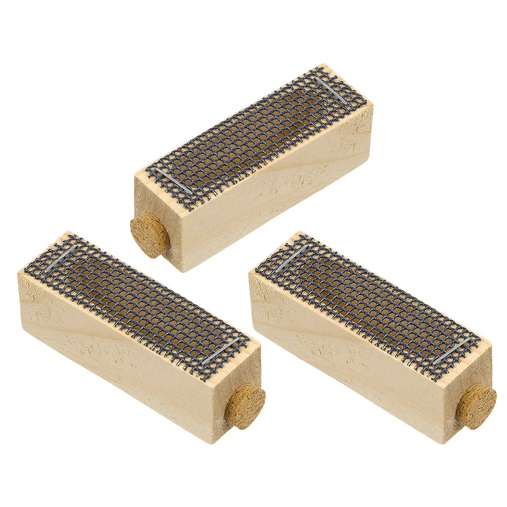 3Pcs Queen Rearing Cage Wooden Beekeeping Tool for Safe Bee Transport Easy Install Compatible with All Beehives Management