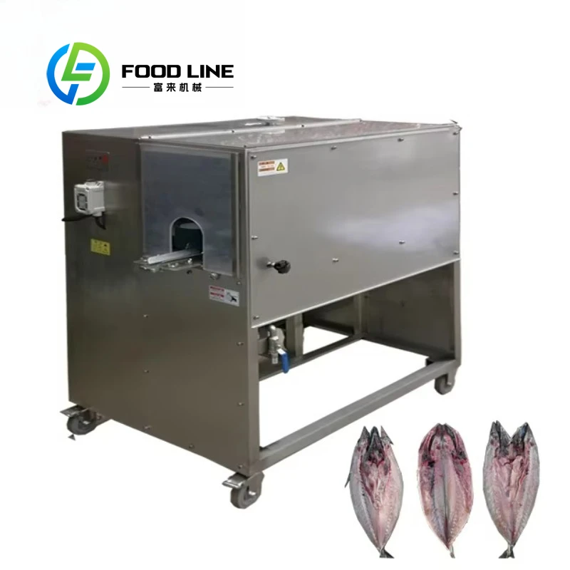 FCM 228 Customized Full-automatic Fish Fillet Machine 2-in-1 Non-manual Fish Cutter for Commercial Seafood Processing