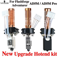 Upgrade Hotend For Flashforge Adventurer 5M / 5M Pro Pinting Head 280℃ Ceramic Heating Block Kit AD5M Hard Steel Nozzle Hot End